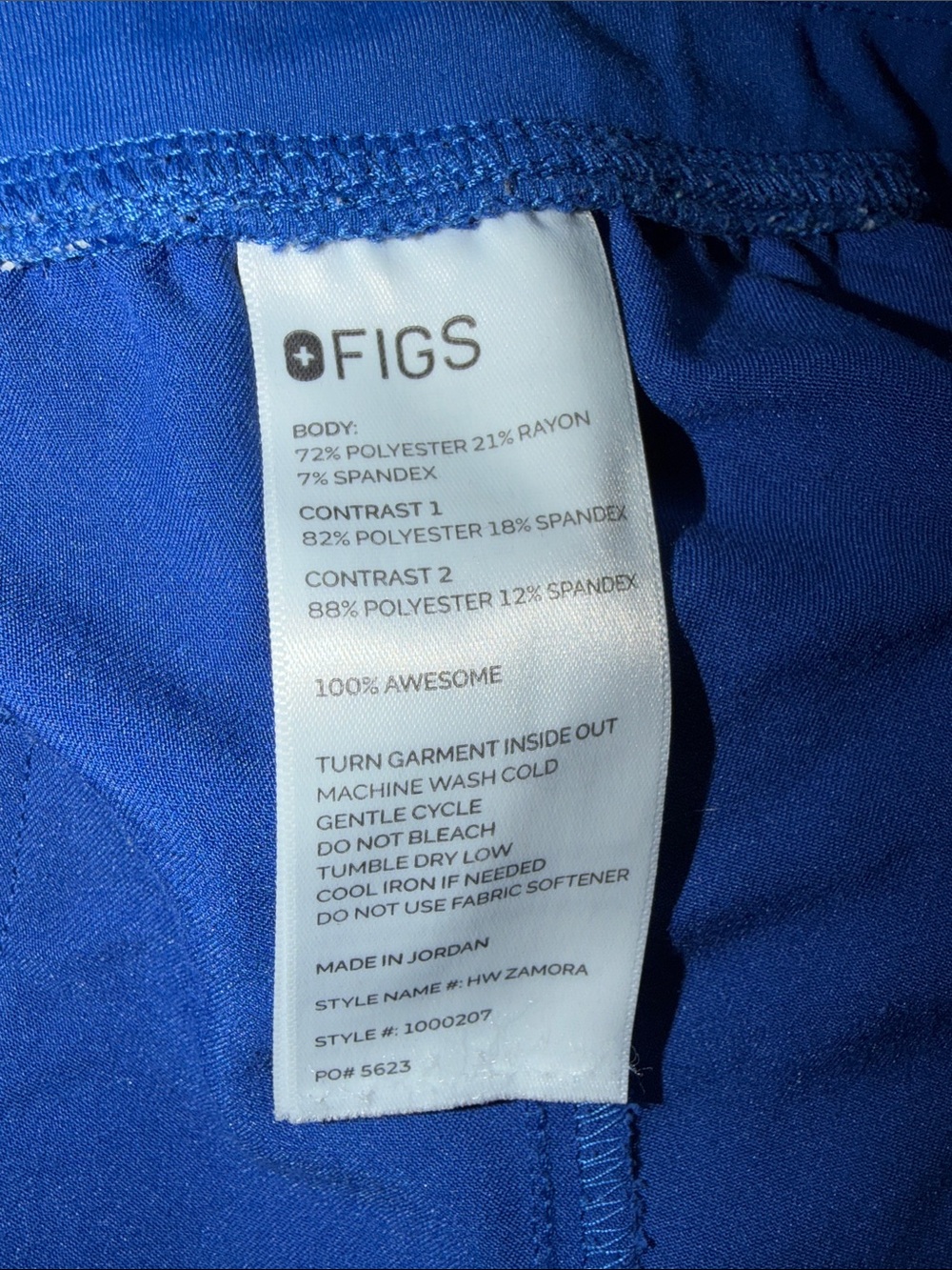 Women’s Blue Jogger Pants with Red Drawstring - Picture 3 of 4